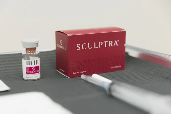 Sculptra Injectable on tray