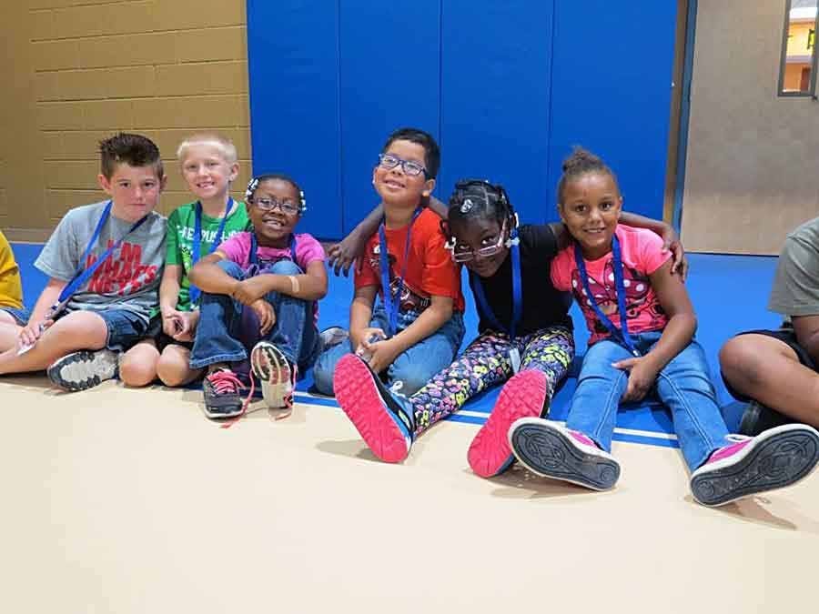 young children posing for photo