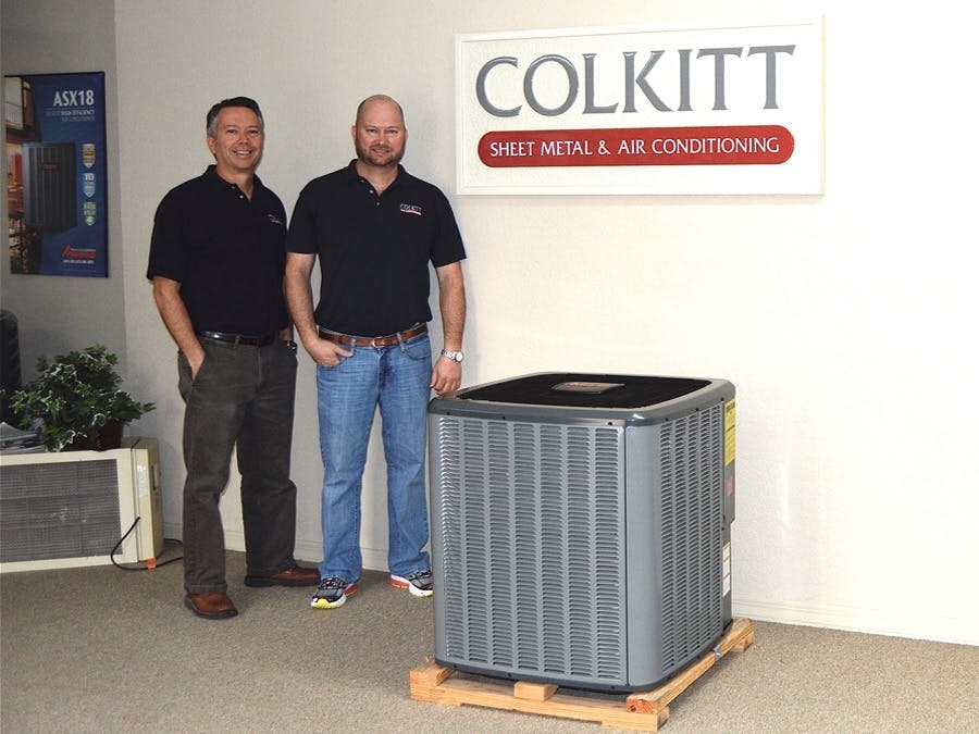 Chad and Joey Colkitt of Colkitt Sheet Metal and Air Conditioning Vero beach Florida