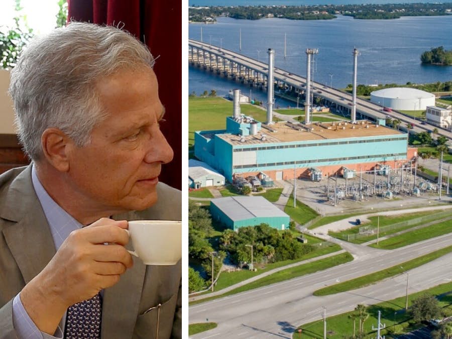 Andres Duany, DPZ CoDesign, looking at aerial image of Three Corners in Vero Beach, Florida Andres Duany, DPZ CoDesign, looking at aerial image of Three Corners in Vero Beach, Florida