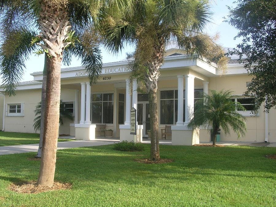 Front of adoption building