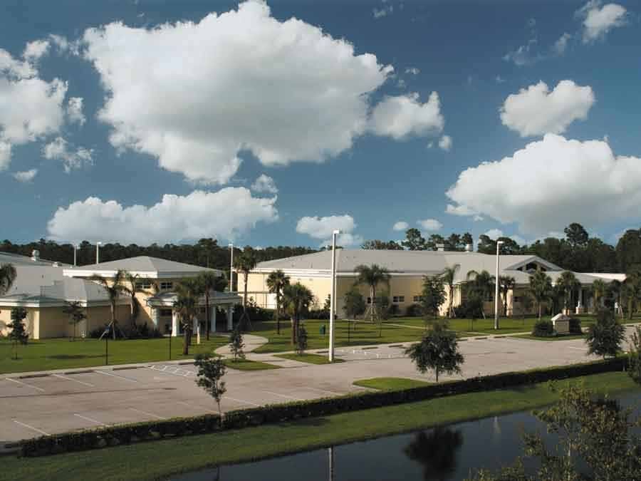 Aerial view of facility