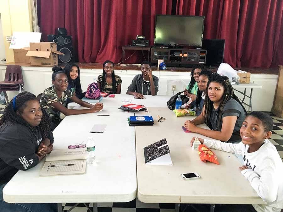 group meeting at table