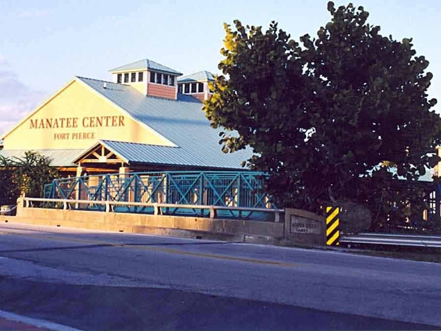 Front view of Manatee Observation and Education Center Fort Pierce Florida