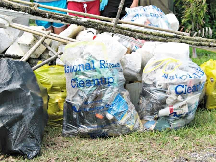 pile of collected trash