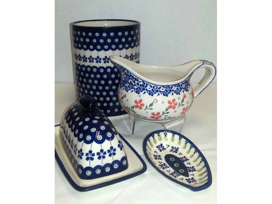 butter dish and gravy bowl