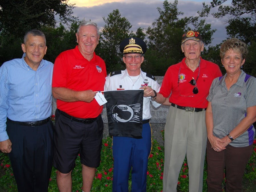 Dogs For Life, Inc. Vero Beach Florida celebrating at Veterans Memorial Island 