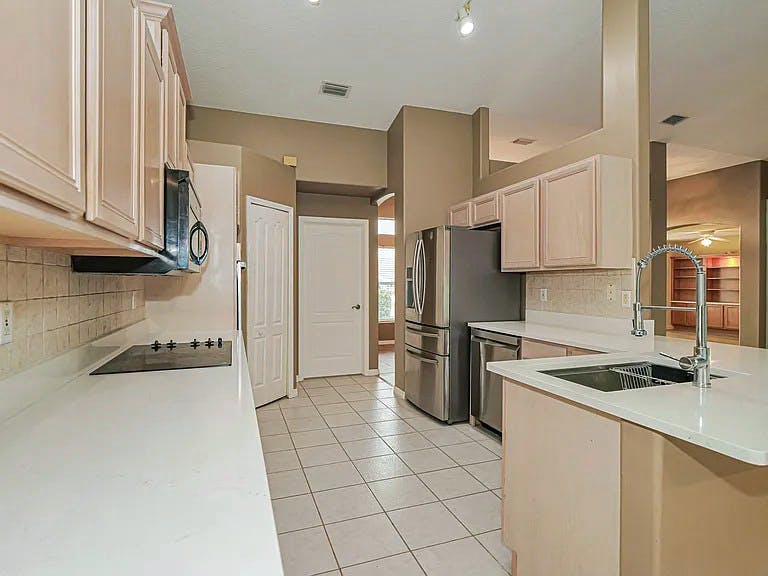 Kitchen with large pantry