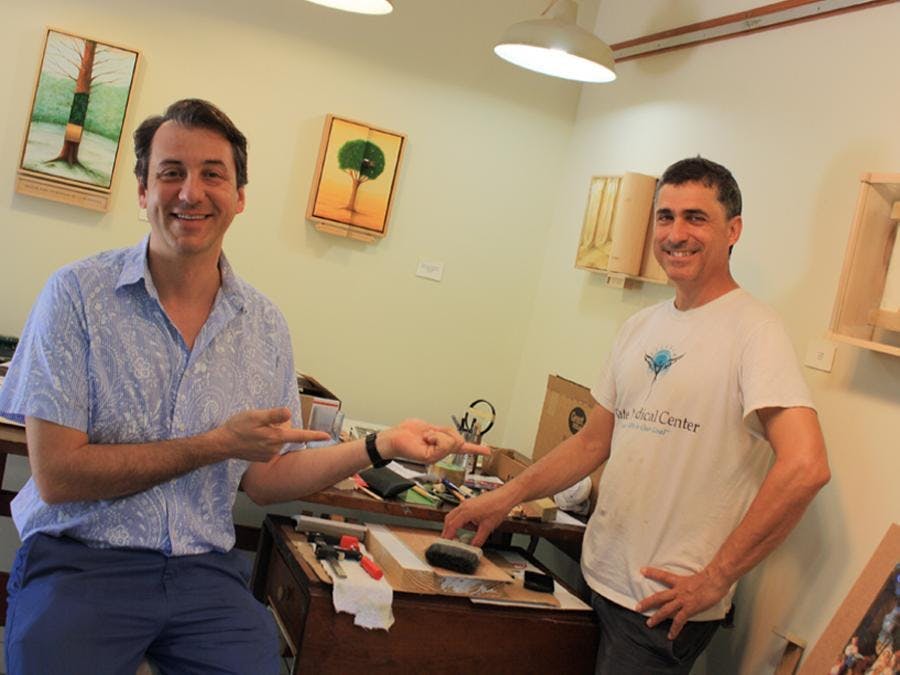 Collaboration between two artists 