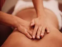 woman getting massage
